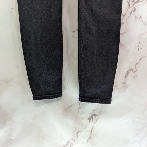 Everlane Jeans Women 29 Washed Black Gray Charcoal High Rise Skinny Regular - Picture 8 of 11